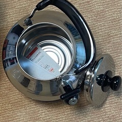 未使用保管品 やかんステンレス製広口笛吹きケトル5.0L DAYTONA  H-1740の画像