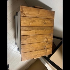 スノーピークシェルフコンテナ50(2つセット)＋天板の画像