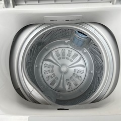 【美品】2025年Hisense 全自動洗濯機 5.5kg HW-55E4W ステンレス槽の画像