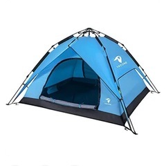 使用回数3回のみ、ワンタッチで設営可、3人用キャンプテントの画像