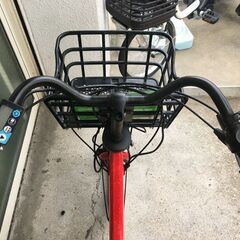 地域限定送料無料　ヤマハ　パスバビーアン　子供乗せ　12,3AH　三人乗り　赤　ビッケ　ギュットアニーズ　神戸市　電動自転車　の画像