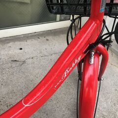 地域限定送料無料　ヤマハ　パスバビーアン　子供乗せ　12,3AH　三人乗り　赤　ビッケ　ギュットアニーズ　神戸市　電動自転車　の画像