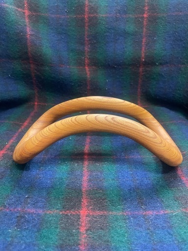 ウェーブストレッチリング　欅　けやき　木製　ストレッチ