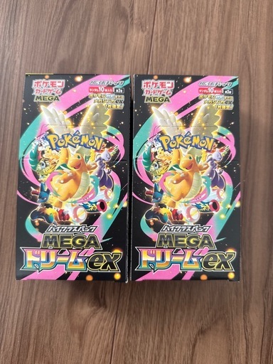 ポケモンカード　メガドリームex 2box シュリンクなし・ペリペリあり