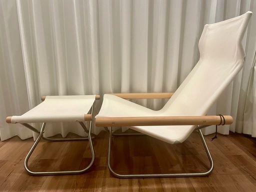 Nychair X オイルフィニッシュ　オットマンセット