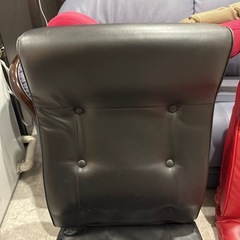 座椅子　レザー　ブラックの画像