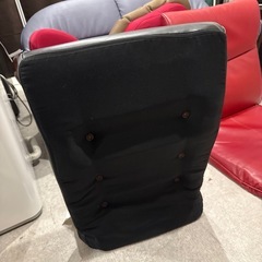 座椅子　レザー　ブラックの画像