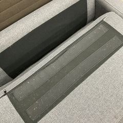 ローソファ　布製　グレーの画像