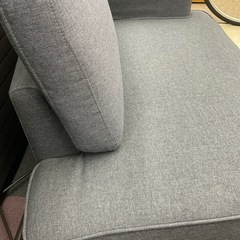 ローソファ　布製　グレーの画像