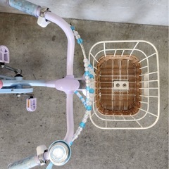 NO.57 子供自転車 ides ディズニー アナ雪 エルサ 18インチの画像