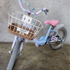 NO.57 子供自転車 ides ディズニー アナ雪 エルサ 18インチの画像