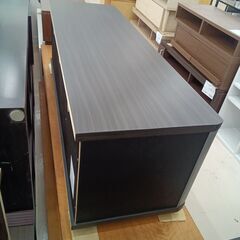 リユースのサカイ栃木店★ジモティ割あり★  TV台 ブラック W120×D39×H41.8 クリーニング済み TC11792の画像