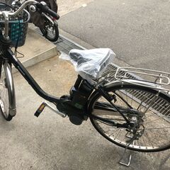 地域限定送料無料　パナソニック　ビビ　DX　13,2AH　子供乗せ　黒　パスウィズ　アシスタ　神戸市　電動自転車の画像