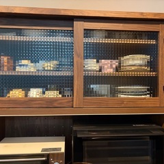 【条件有】ウォールナット食器棚　幅100cmの画像