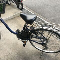 地域限定送料無料　パナソニック　ビビ　SX　8AH　2021年　現行バッテリー　青　パスウィズ　アシスタ　神戸市　電動自転車の画像