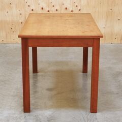 ≪zyt2617ジ≫ ACTUS/アクタス ワークデスク チェリー材 フランス製 HF COUNTRY 幅130cm 奥行75cm 作業台/作業机/ダイニングテーブル/ヴィンテージ/中古家具/リユースストレージ仙台 071128-07の画像