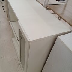 リユースのサカイ栃木店★ジモティ割あり★  レンジ台 ホワイト W90×D45×H90 クリーニング済み TC11794の画像