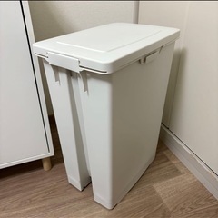アスベル フタ付きゴミ箱 エバンペダル45SD 軽いペダル 45L 白の画像