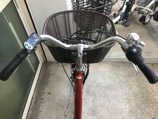 地域限定送料無料　ヤマハ　パス　ナチュラ　8,9AH　子供乗せ　赤　アシスタ　ビビDX　神戸市　電動自転車　