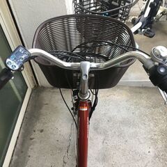 地域限定送料無料　ヤマハ　パス　ナチュラ　8,9AH　子供乗せ　赤　アシスタ　ビビDX　神戸市　電動自転車　の画像