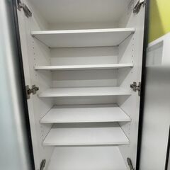 【ジャングルジャングル滋賀草津店】ジモティ来店特価‼ 食器棚 ブラウン J-251210の画像