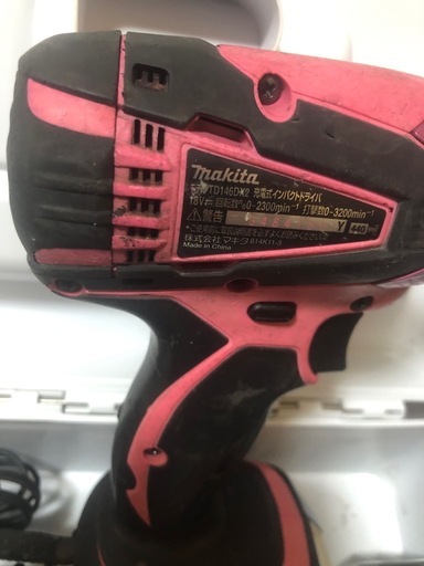 ②マキタ18vインパクトドライバTD146DX2中古美品オリジナルハウジング