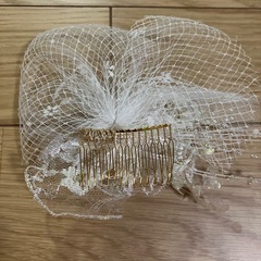 コサージュ　白の画像