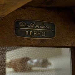 アンティーク調木×ガラス ディスプレーケース(h63×w48×d20)の画像