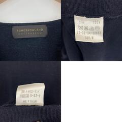 美品 TOMORROWLAND トゥモローランド 無地 秋冬 AW 長袖ニット ウール ネイビー レディース【古着】【中古】の画像