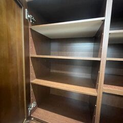 【ジャングルジャングル滋賀草津店】ジモティ来店特価‼ シューズボックス ブラウン J-251212の画像