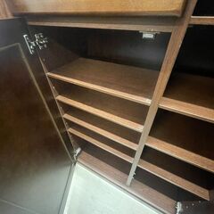 【ジャングルジャングル滋賀草津店】ジモティ来店特価‼ シューズボックス ブラウン J-251212の画像