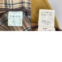 SHIPS シップス 無地 秋冬 AW ピーコート ウール イエロー レディース 36【古着】【中古】の画像