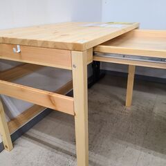 J1863　【リユースのサカイ柏店】　MUJI　無印良品　良品計画　パイン材デスク86cm　クリーニング済み　参考価格17,900円の画像
