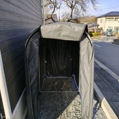 【無料】サイクルハウス 2台用 本体一式  サイクルポート　サイクルストッパー付の画像