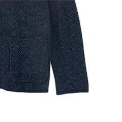 MEN'S BIGI メンズビギ 無地 秋冬 AW カーディガン ウール ネイビー メンズ 2 ニットジャケット【古着】【中古】の画像