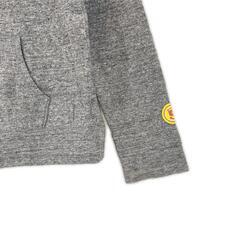 美品 ノーブランド  無地 秋冬 AW パーカー コットン グレー レディース F 裏起毛【古着】【中古】の画像