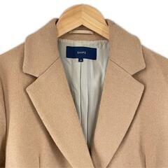 SHIPS シップス 無地 秋冬 AW チェスターコート ウール/シルク ベージュ レディース 38【古着】【中古】の画像