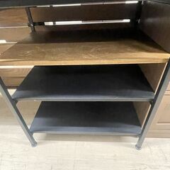 【ジャングルジャングル滋賀草津店】ジモティ来店特価‼ キッチンカウンター LOWYA ブラウン J-251213の画像