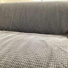 【取りに来られる方限定】 IKEA 2人掛けソファー ブラックの画像