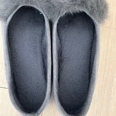 　ファー付きシューズの画像