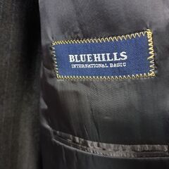 (古着)BLUEHILLS ストライプスーツ上下セットの画像