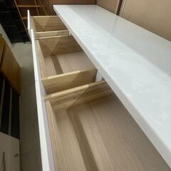 【ジャングルジャングル滋賀草津店】ジモティ来店特価‼ 4段チェスト ホワイト J-251215の画像