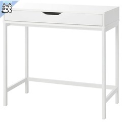 IKEA アレクス　デスク　ホワイト　79×40cmの画像