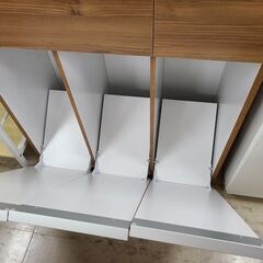 J1864　【リユースのサカイ柏店】　IRIS OHYAMA　アイリスオーヤマ　ペールカウンター　PKT-8670　ブラウン　クリーニング済み　参考価格15,800円の画像