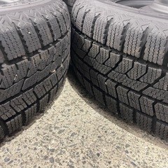 155/65R13 スズキ純正 スタッドレスホイールセット ホイール塗装済 23年製バリ溝の画像