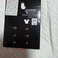 未使用ミッキーのピアス3個セットの画像