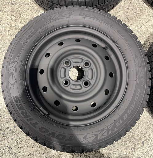 売れました】155/65R13 スタッドレスホイールセット23年製バリ溝