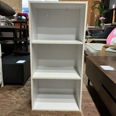 カラーボックス🤍ホワイトラック収納シェルフ3段カラーボックス収納棚幅42.4cm奥行き30.1cm高さ88.2cmホワイトの画像