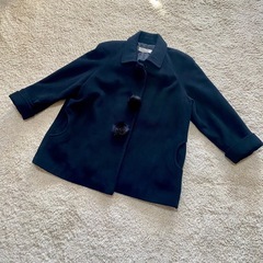 【アンゴラ/ウール100%】リアルミンクファー クラシカルコートLの画像