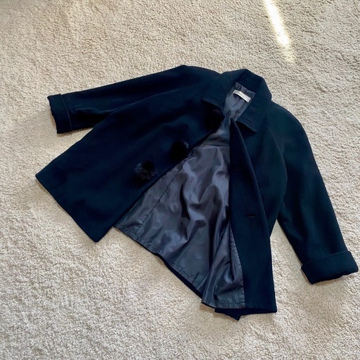 アンゴラ/ウール100%】リアルミンクファー クラシカルコートL 節約 美